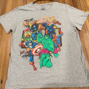 Marvel Avengers Graphic T-Shirt Size L | Hulk Thor Captain America Iron Man